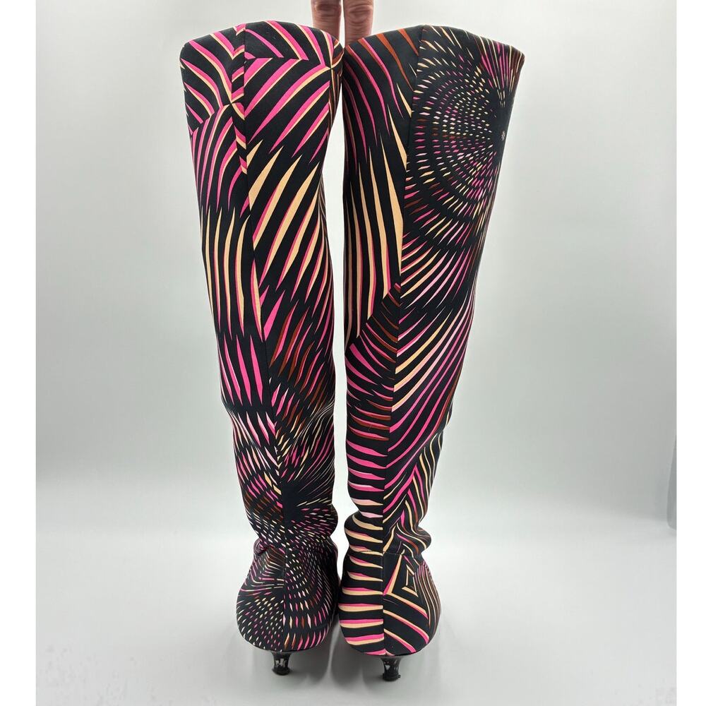 39 Missoni Satin Printed Boots - Picture 7 of 9